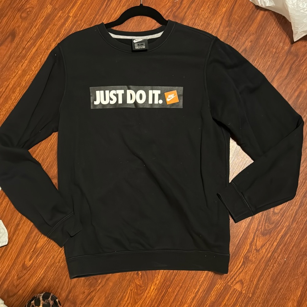 Nike MENS just do it sweatshirt black size small